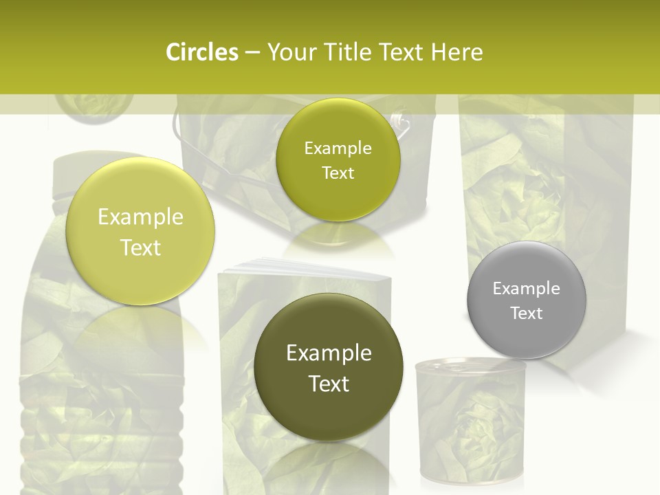 Vert Collection Conditionnement PowerPoint Template