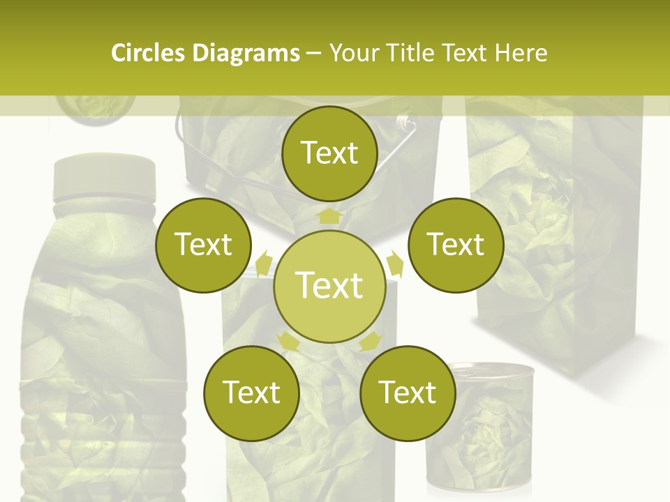 Vert Collection Conditionnement PowerPoint Template