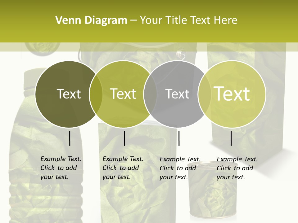 Vert Collection Conditionnement PowerPoint Template