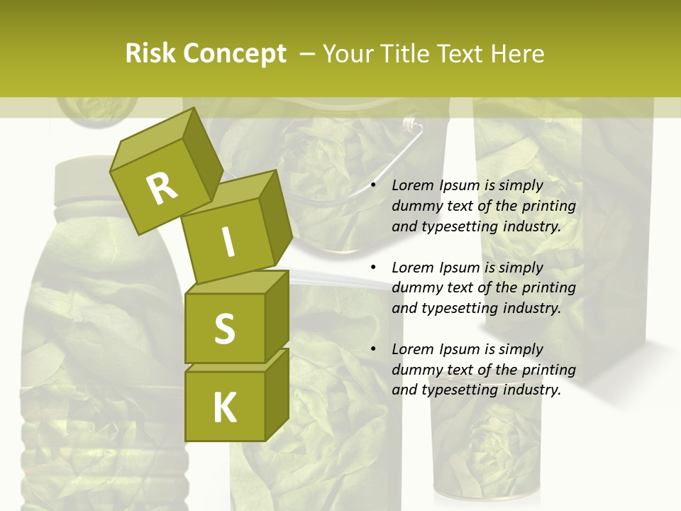 Vert Collection Conditionnement PowerPoint Template