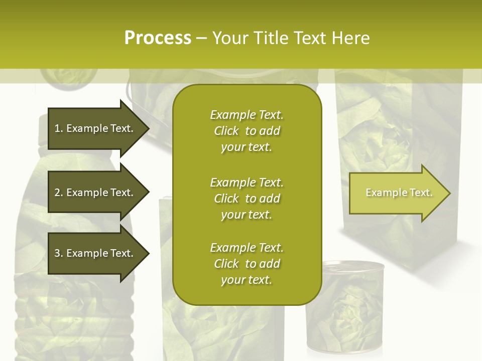 Vert Collection Conditionnement PowerPoint Template