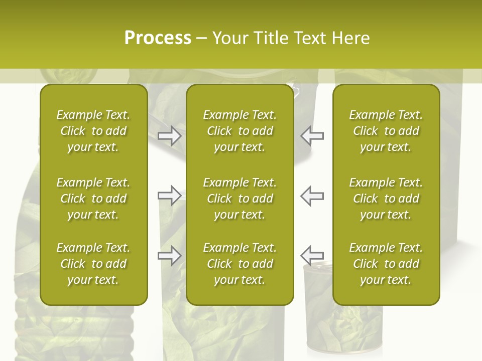 Vert Collection Conditionnement PowerPoint Template