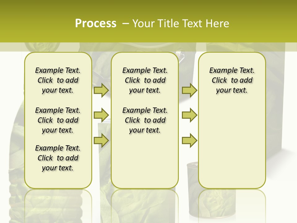 Vert Collection Conditionnement PowerPoint Template