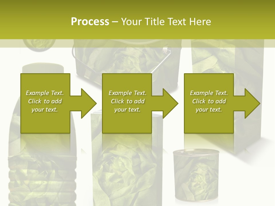 Vert Collection Conditionnement PowerPoint Template