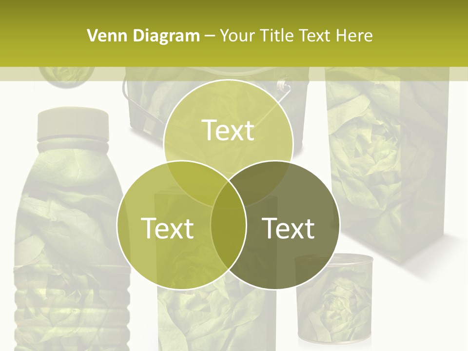 Vert Collection Conditionnement PowerPoint Template