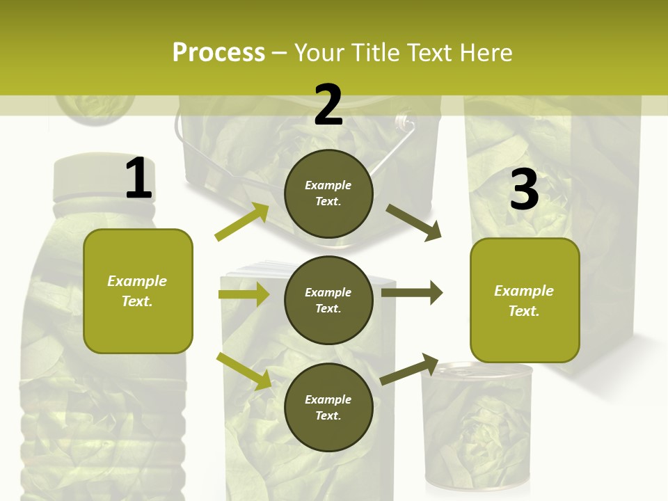 Vert Collection Conditionnement PowerPoint Template