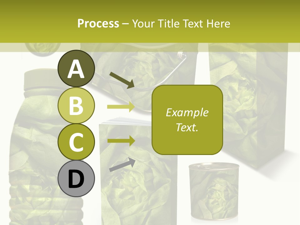 Vert Collection Conditionnement PowerPoint Template