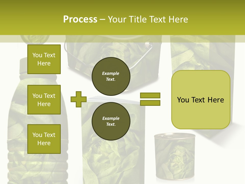 Vert Collection Conditionnement PowerPoint Template