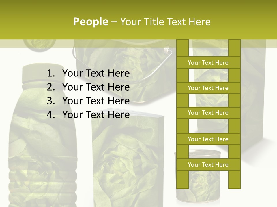 Vert Collection Conditionnement PowerPoint Template