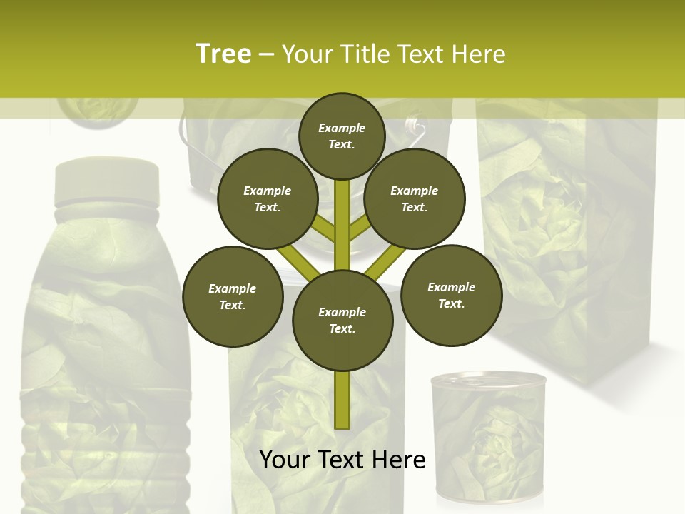 Vert Collection Conditionnement PowerPoint Template