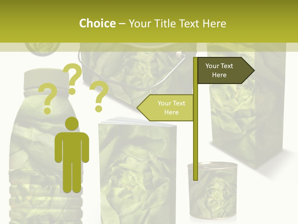 Vert Collection Conditionnement PowerPoint Template