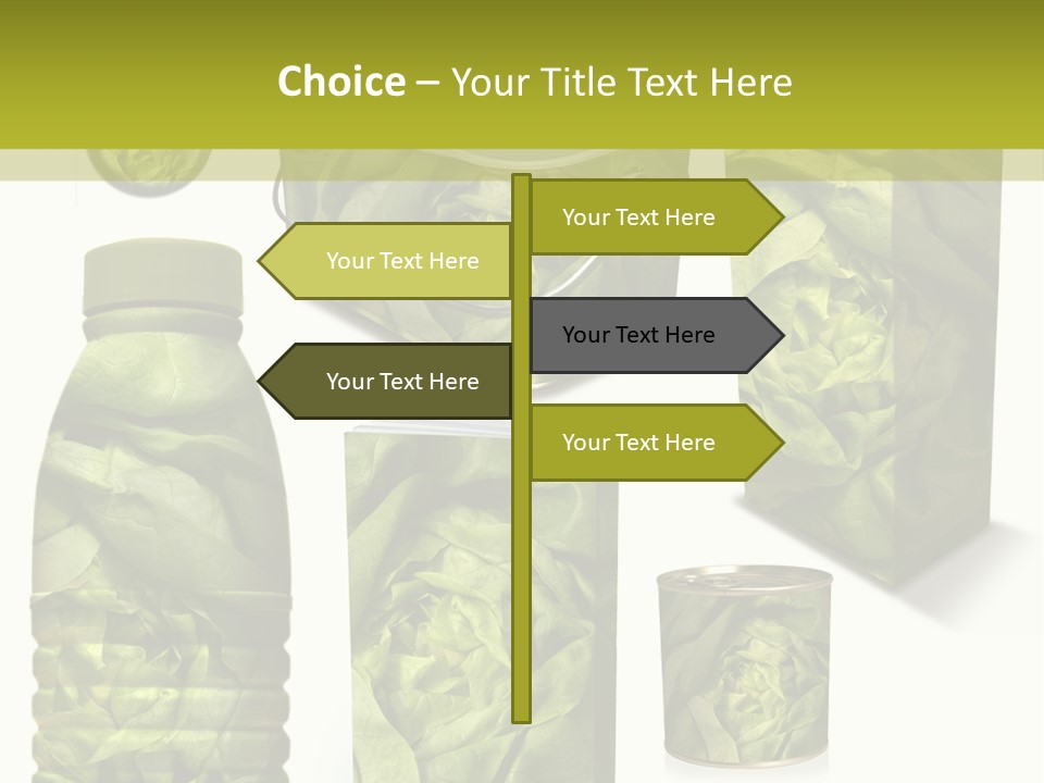 Vert Collection Conditionnement PowerPoint Template