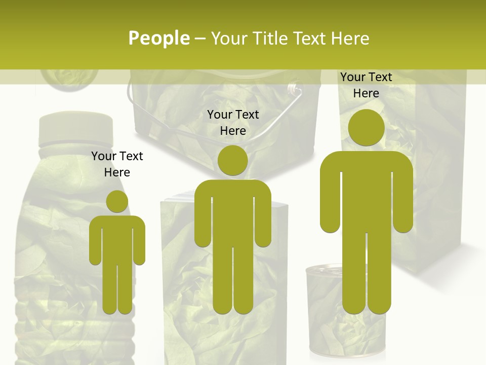 Vert Collection Conditionnement PowerPoint Template
