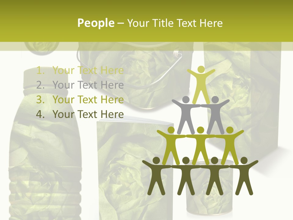 Vert Collection Conditionnement PowerPoint Template
