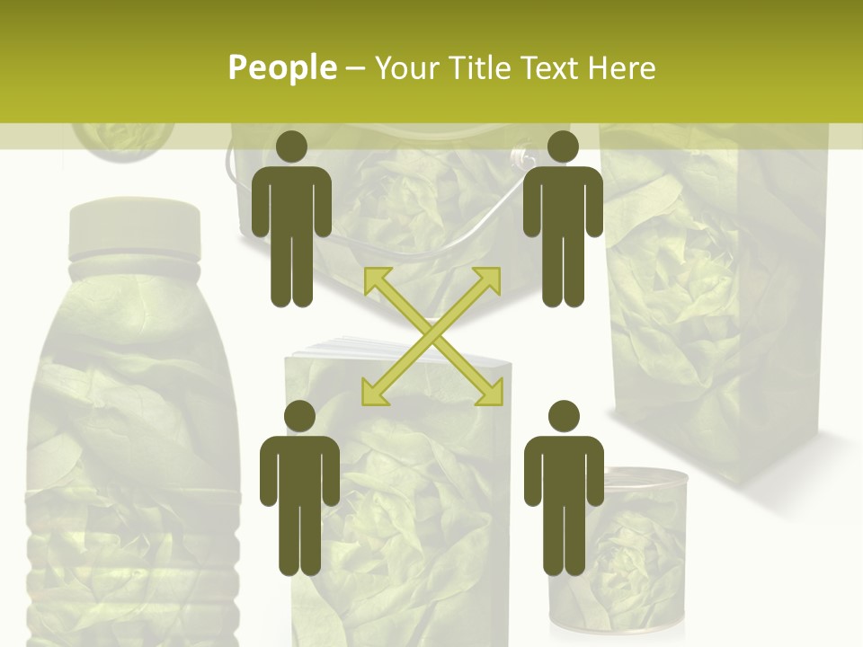 Vert Collection Conditionnement PowerPoint Template