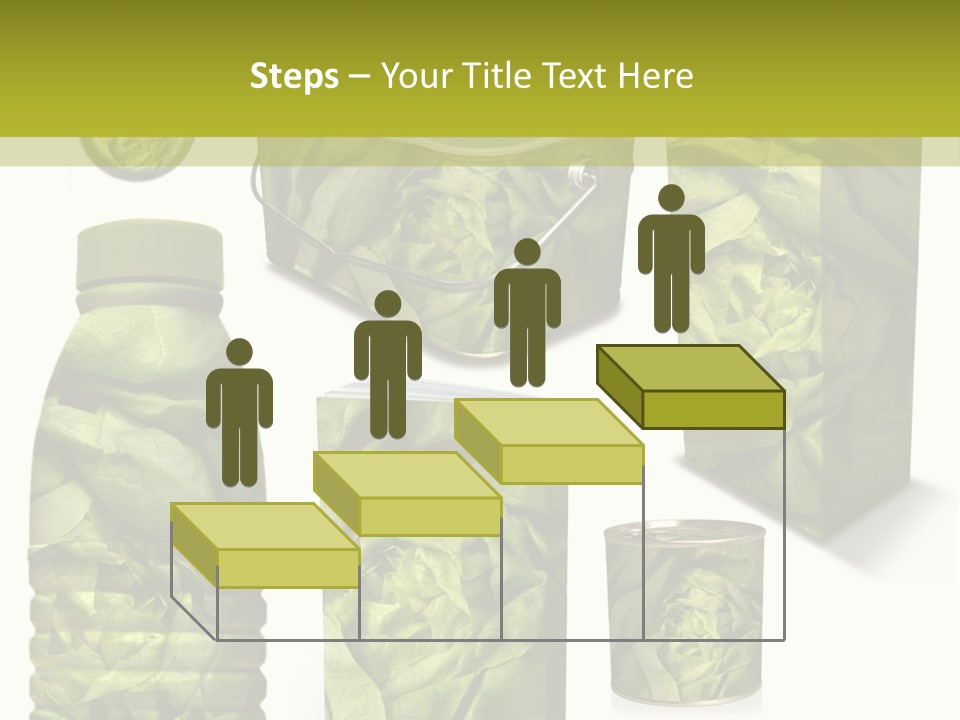 Vert Collection Conditionnement PowerPoint Template