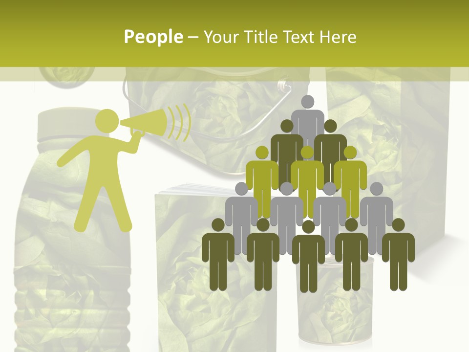 Vert Collection Conditionnement PowerPoint Template