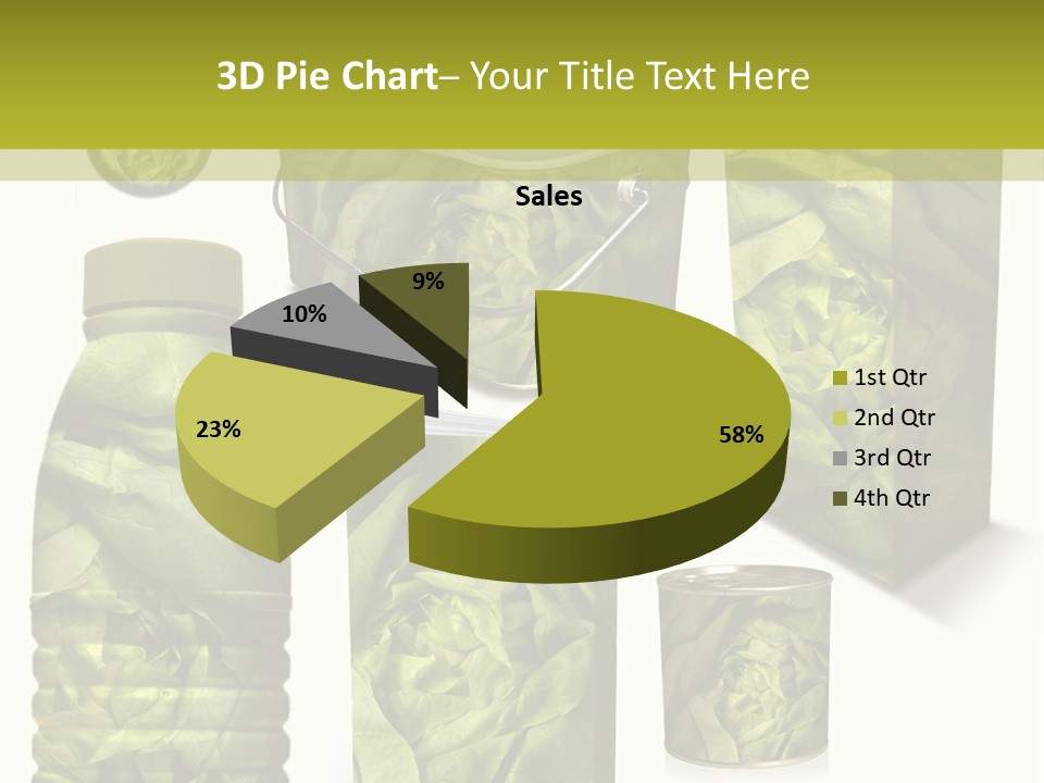 Vert Collection Conditionnement PowerPoint Template