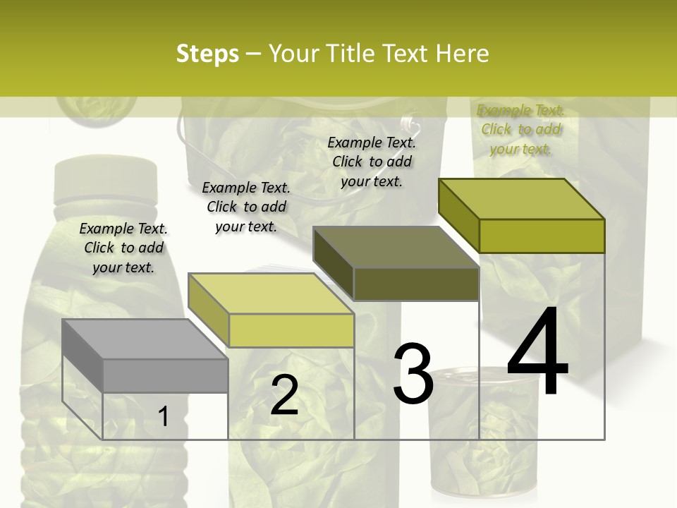 Vert Collection Conditionnement PowerPoint Template