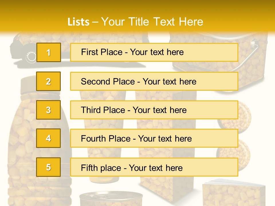 Boite De Conserve Collection Ingr PowerPoint Template