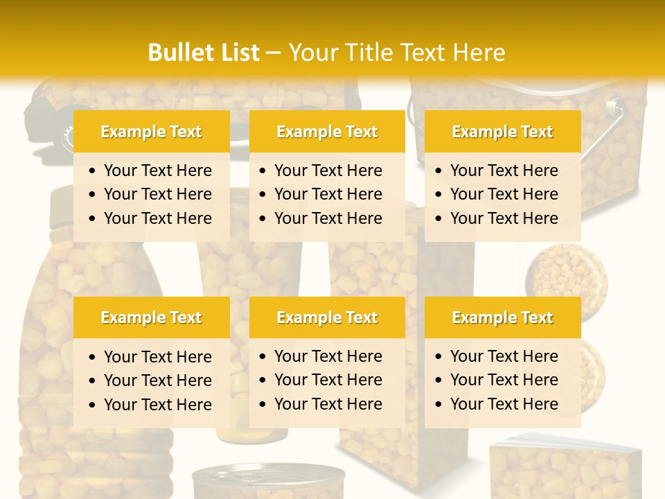 Boite De Conserve Collection Ingr PowerPoint Template