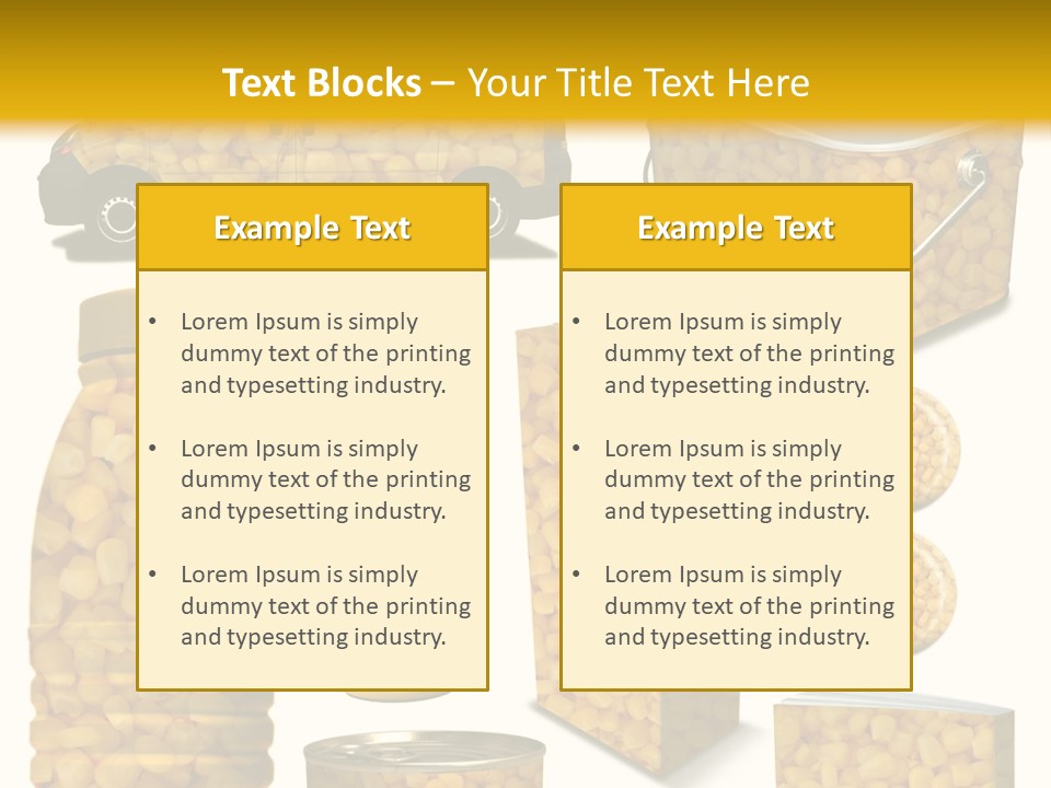 Boite De Conserve Collection Ingr PowerPoint Template
