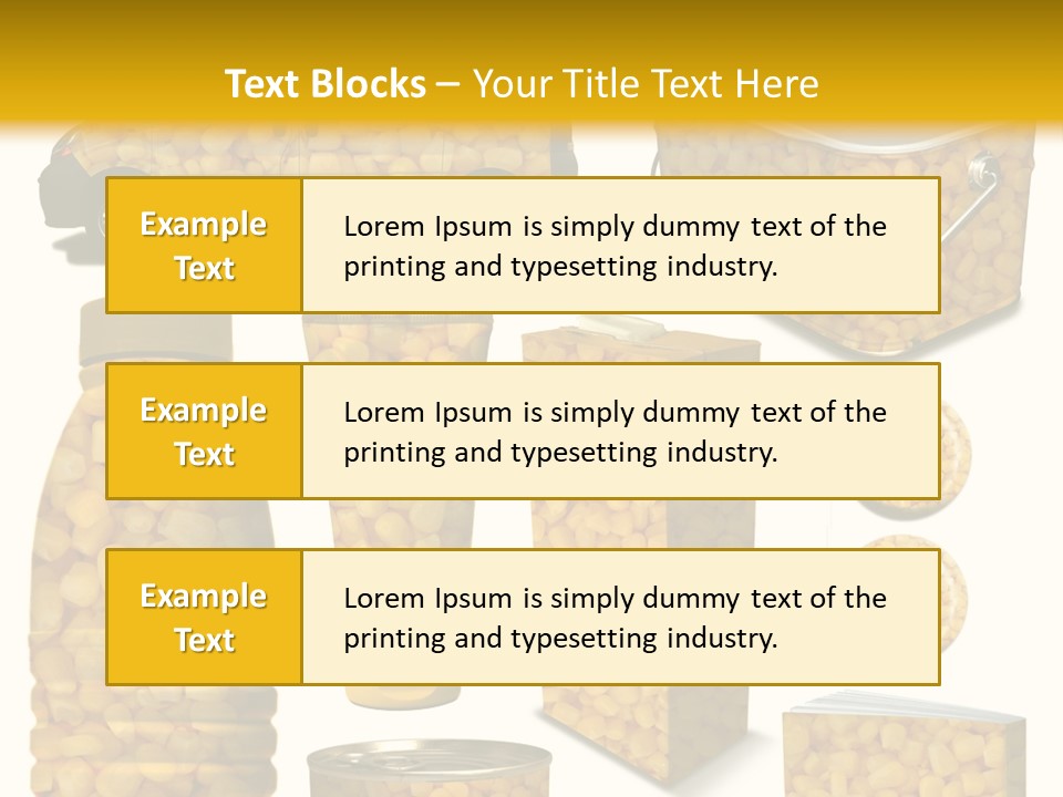 Boite De Conserve Collection Ingr PowerPoint Template