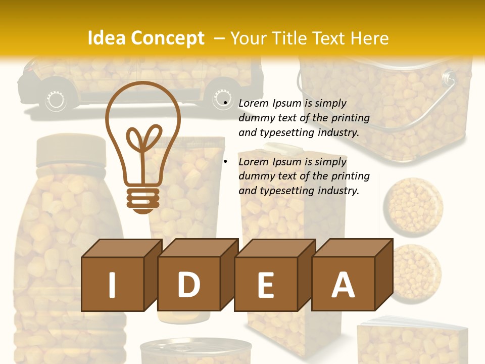 Boite De Conserve Collection Ingr PowerPoint Template