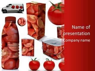 Objet Bouteille Agriculture PowerPoint Template