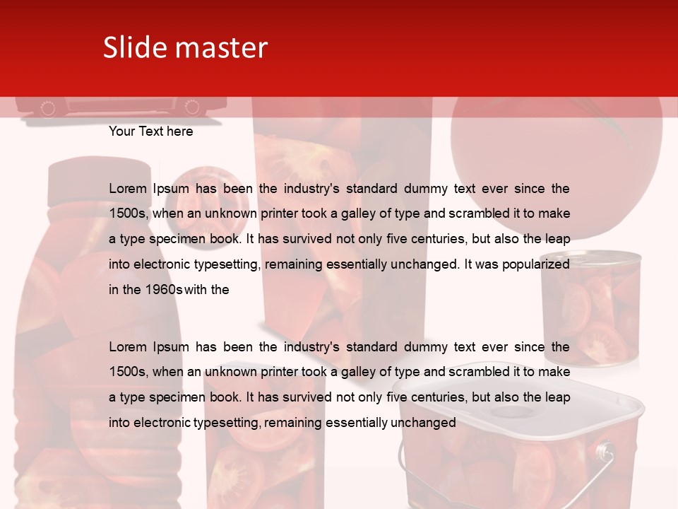 Objet Bouteille Agriculture PowerPoint Template