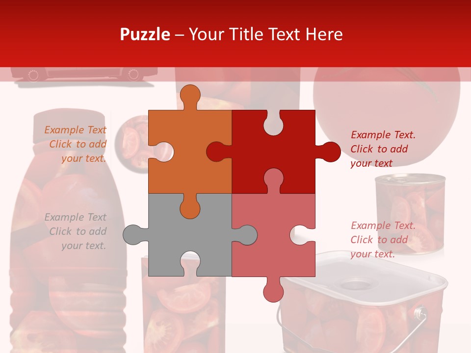 Objet Bouteille Agriculture PowerPoint Template