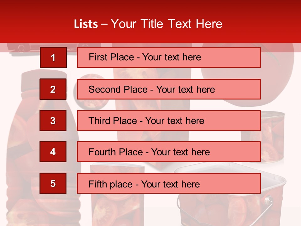 Objet Bouteille Agriculture PowerPoint Template