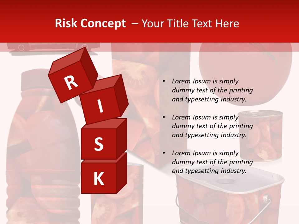 Objet Bouteille Agriculture PowerPoint Template