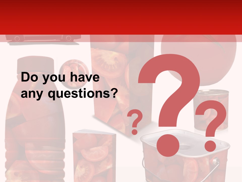 Objet Bouteille Agriculture PowerPoint Template