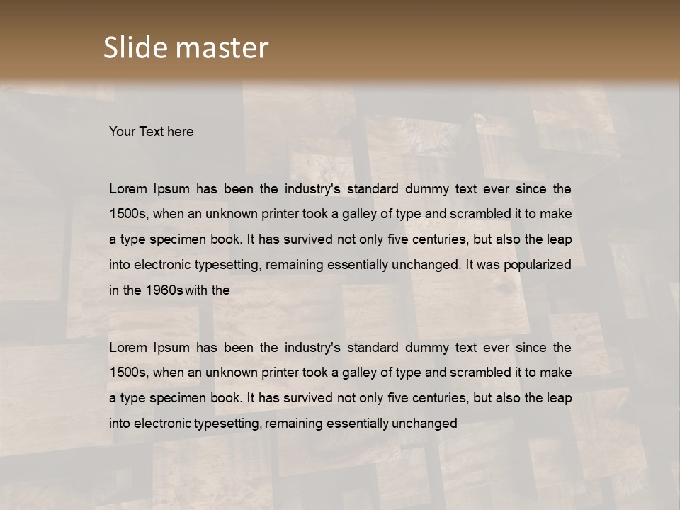 Construction Brut Automatique PowerPoint Template