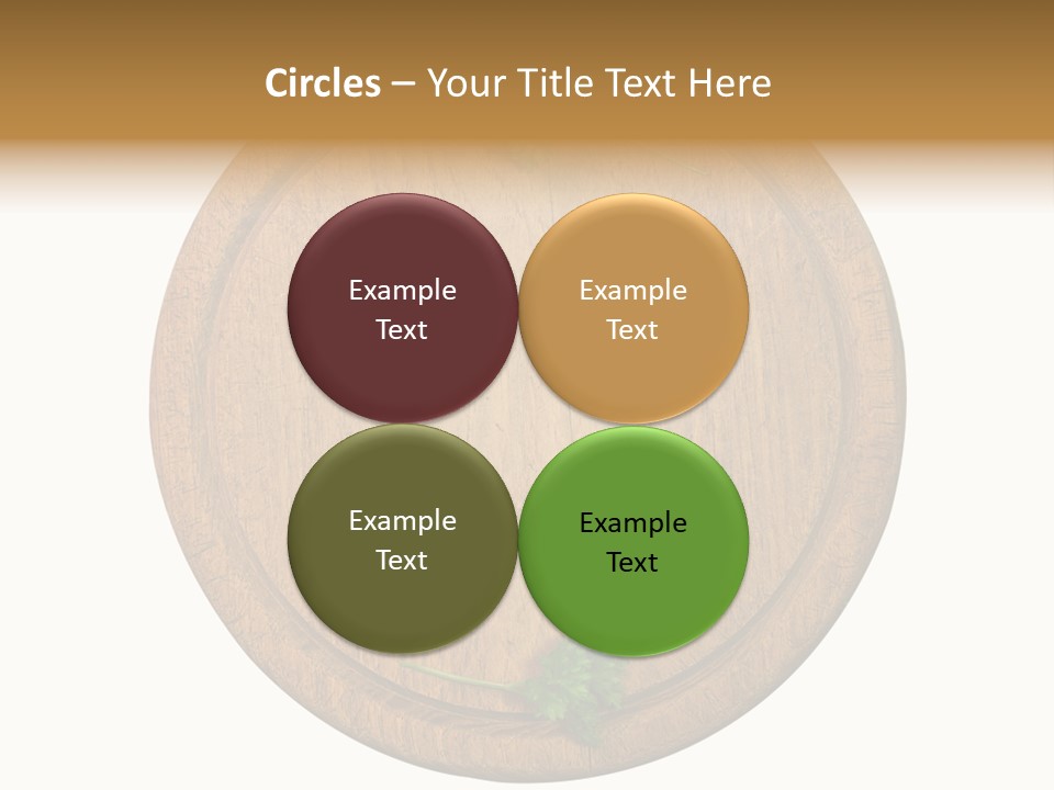 Herbs Assortment Wood PowerPoint Template