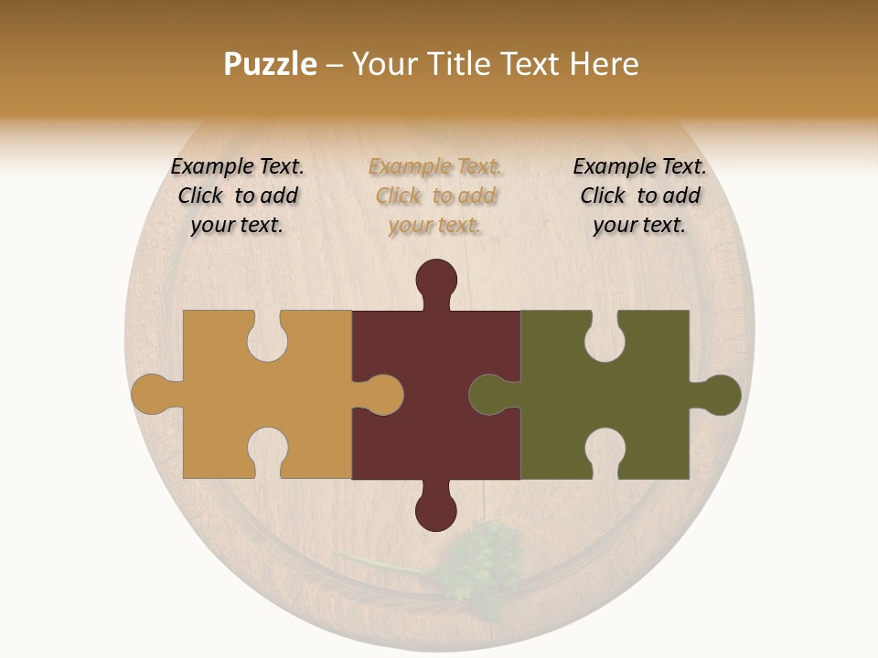 Herbs Assortment Wood PowerPoint Template