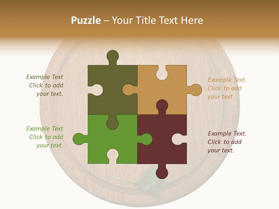 Herbs Assortment Wood PowerPoint Template