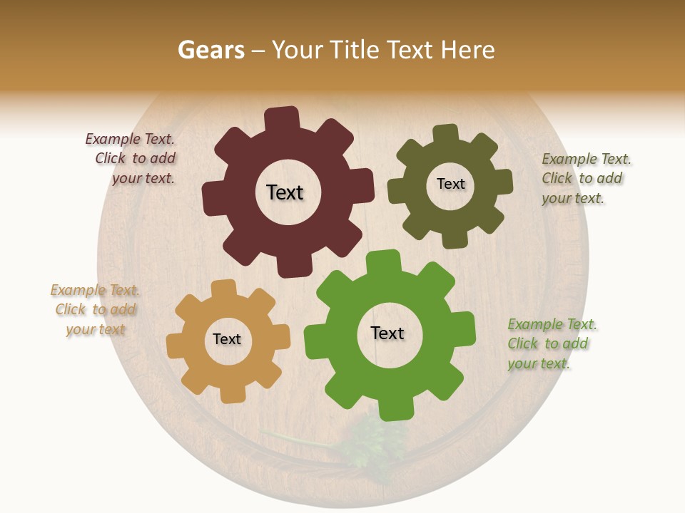 Herbs Assortment Wood PowerPoint Template