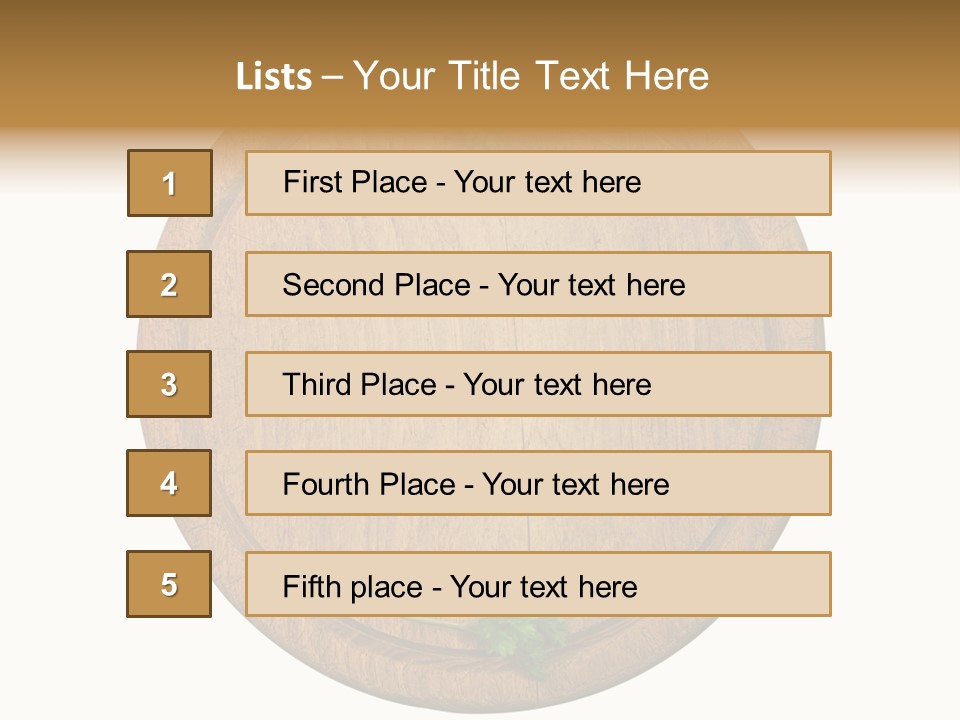 Herbs Assortment Wood PowerPoint Template