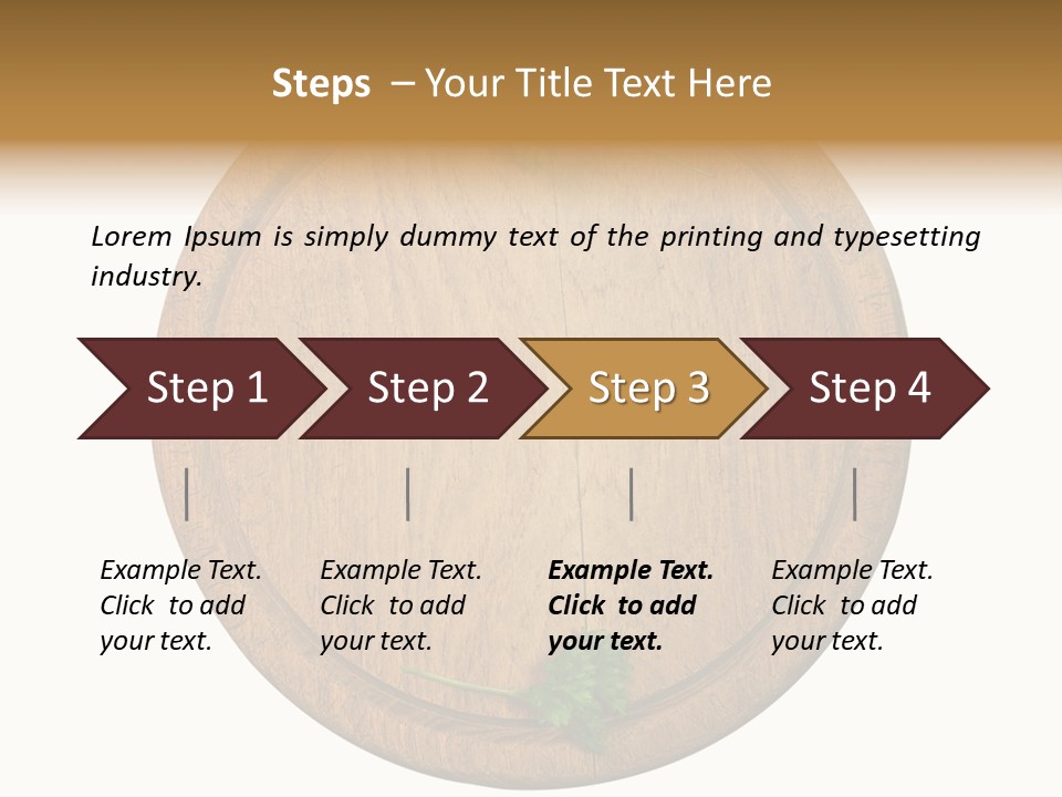 Herbs Assortment Wood PowerPoint Template