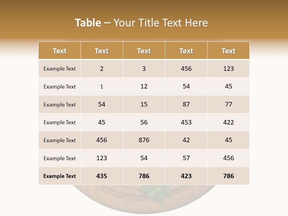 Herbs Assortment Wood PowerPoint Template