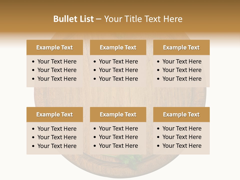 Herbs Assortment Wood PowerPoint Template