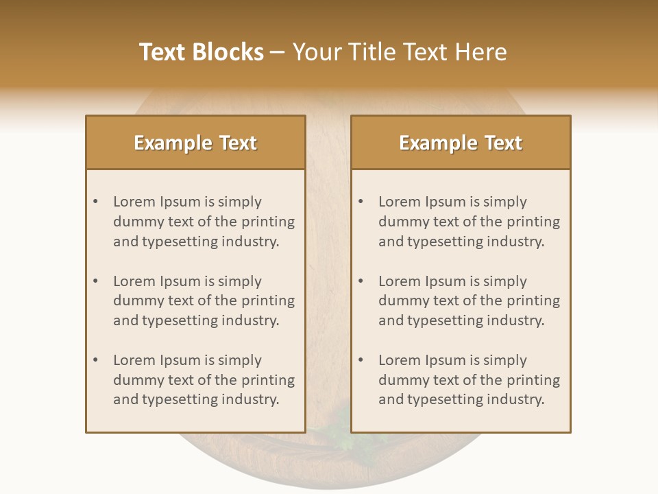 Herbs Assortment Wood PowerPoint Template