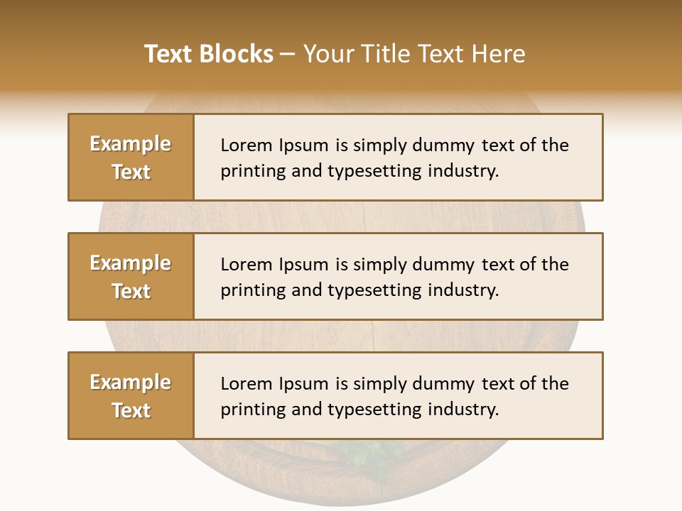 Herbs Assortment Wood PowerPoint Template