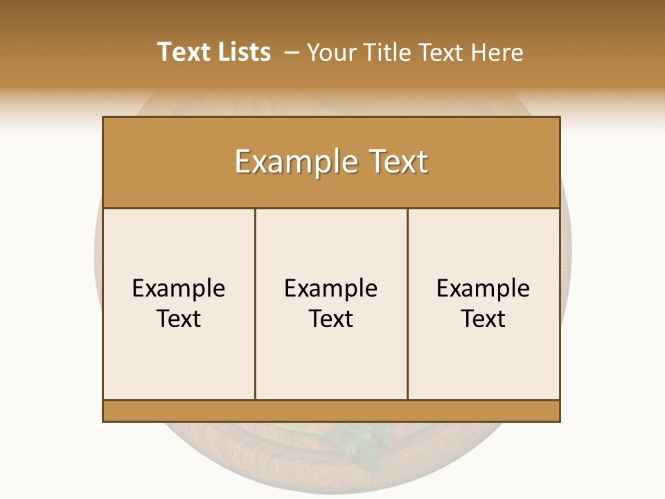 Herbs Assortment Wood PowerPoint Template