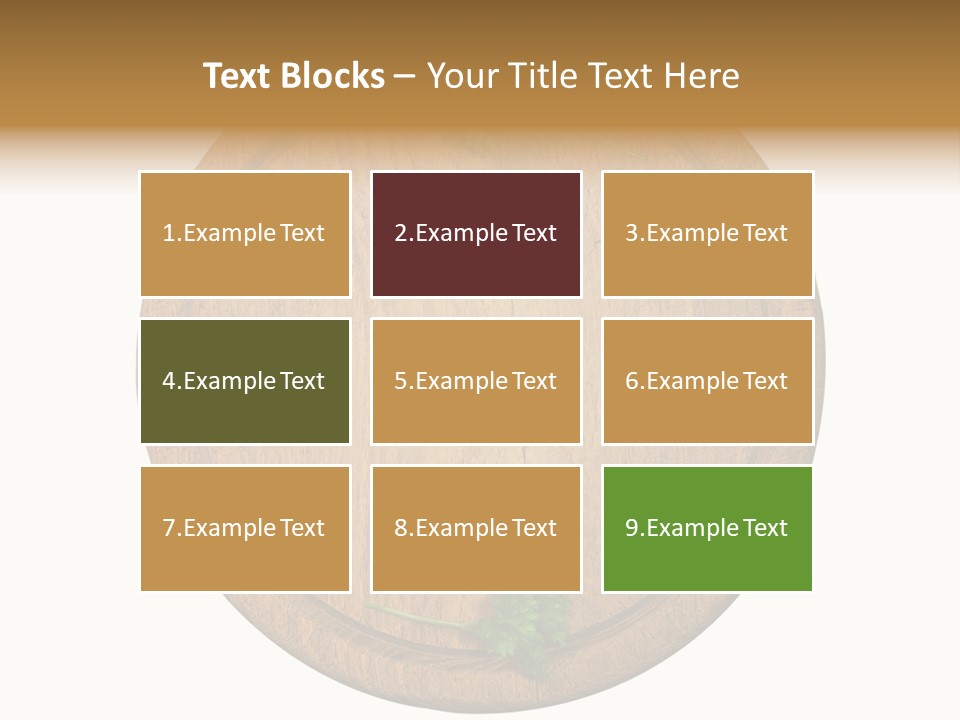 Herbs Assortment Wood PowerPoint Template