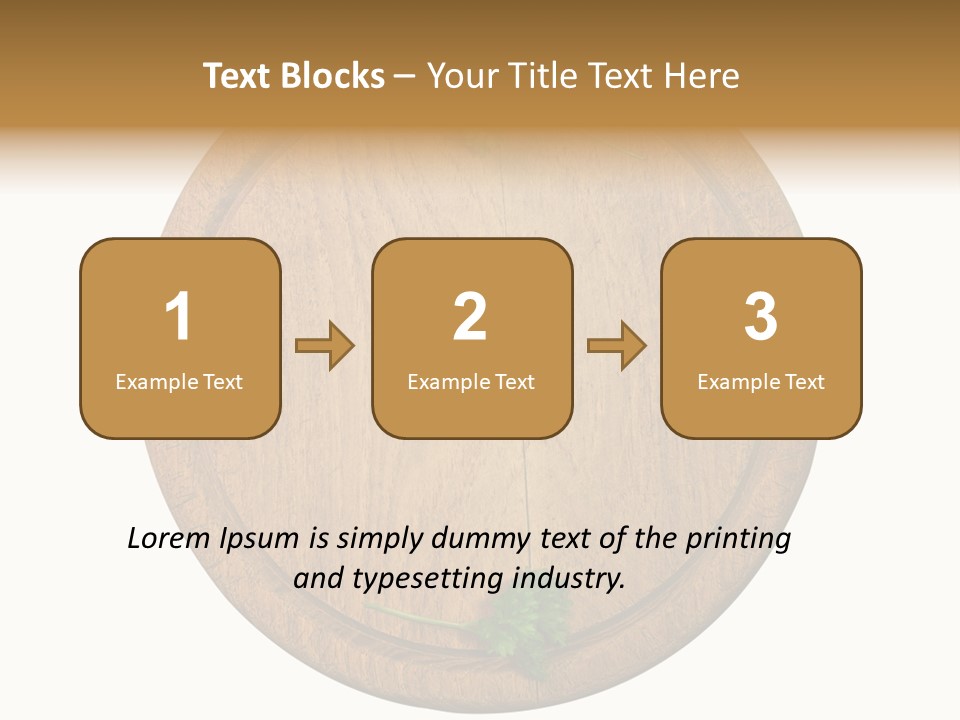 Herbs Assortment Wood PowerPoint Template