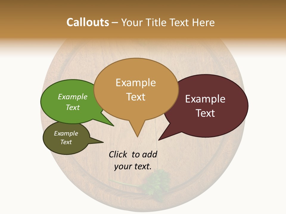 Herbs Assortment Wood PowerPoint Template