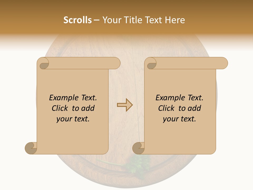 Herbs Assortment Wood PowerPoint Template